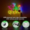 Summer Flamingo and Parrot Coro Neon Sign for Wall Décor, Dimmable Beer Bar LED Man Cave Neon Light, USB Powered Neon Art Signs Decor Gifts